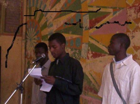 le discours du president du foyer cheikh dieng en compagnie de ibrahima faty et abdoulaye bathily